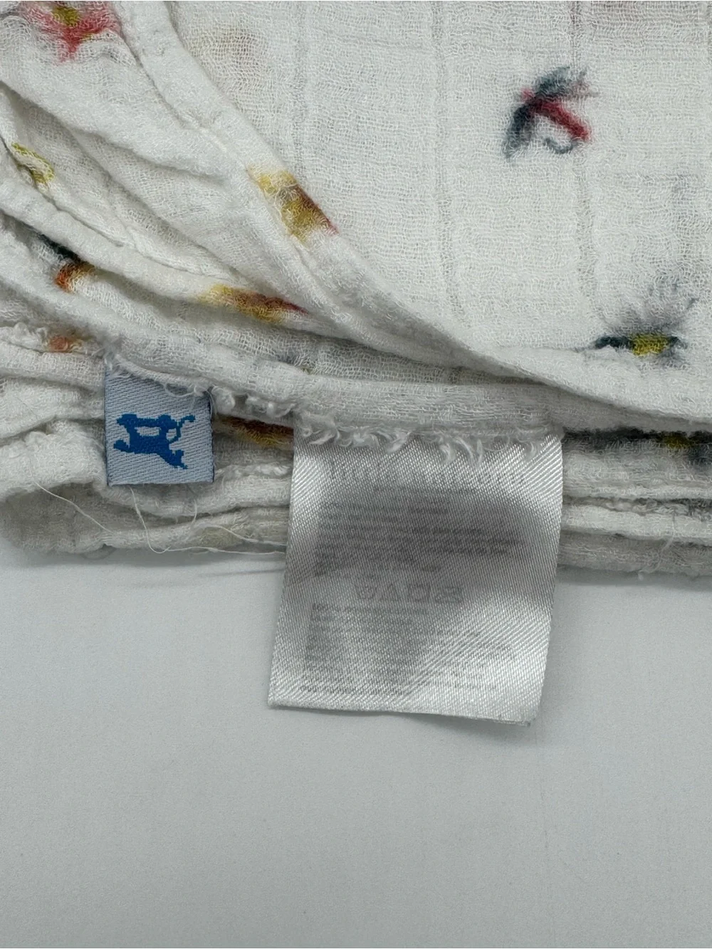 Little Unicorn Muslin Swaddle Blanket in Fishing Lures Print